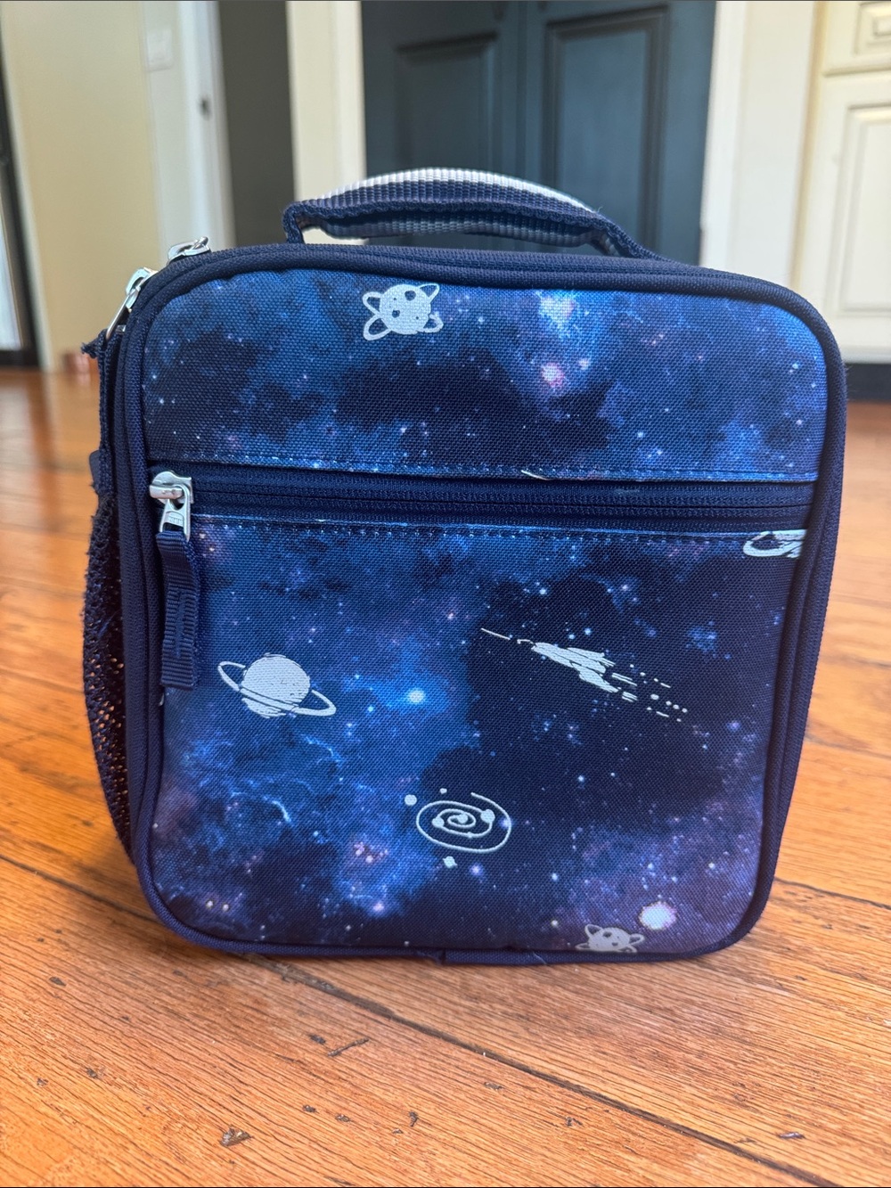 Pottery Barn Kids Glow-in-the-Dark Galaxy Print Lunch Tote